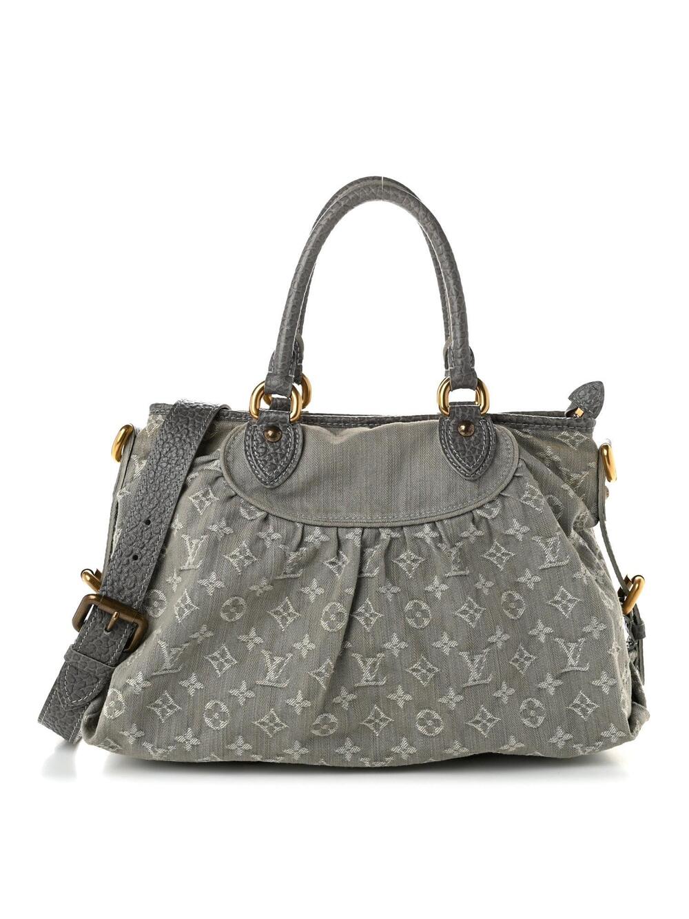 Louis Vuitton Denim Neo Cabby Mm Grey #348419L12B